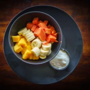 Fruit and yogurt bowl